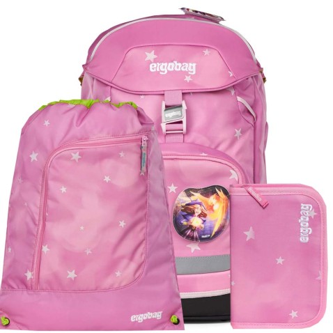 Ergobag Prime Magic Pink, SET hátizsák+ceruza+táska