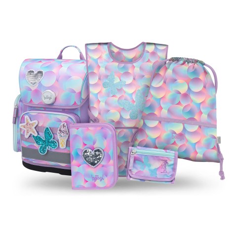 BAAGL SET 5 Ergo Candy: aktatáska, tolltartó, táska, kötény, pénztárca