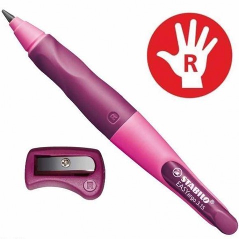 Ceruza Stabilo EASYergo 3,15mm jobbkezeseknek, rózsaszín/lila