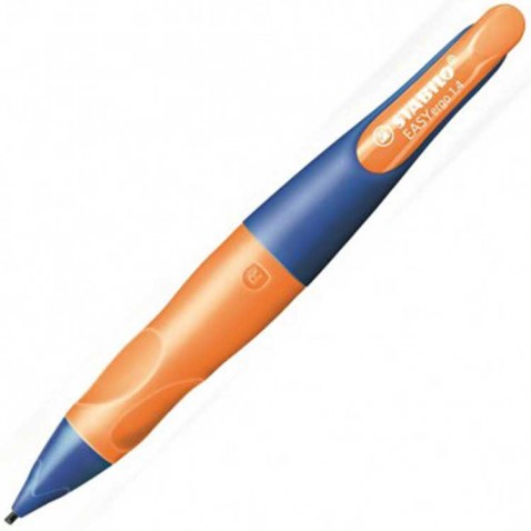 Ceruza Stabilo EASYergo 1,4mm jobbkezeseknek, narancssárga/kék