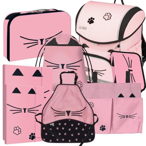 Stil Cat Lady iskolatáska – 8 részes szett