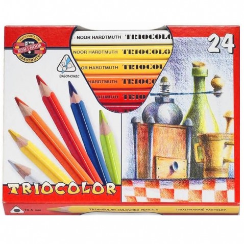 KOH-I-NOOR háromszög alakú színes ceruza 24 db