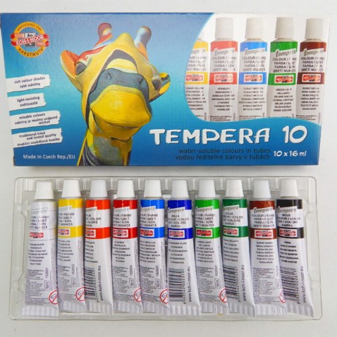 KOH-I-NOOR Tempera festékek - 10 darab
