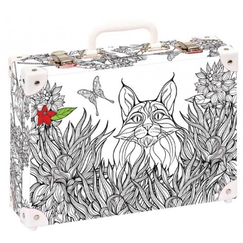 Iskolai papír bőrönd kis méretű kirajzhatós