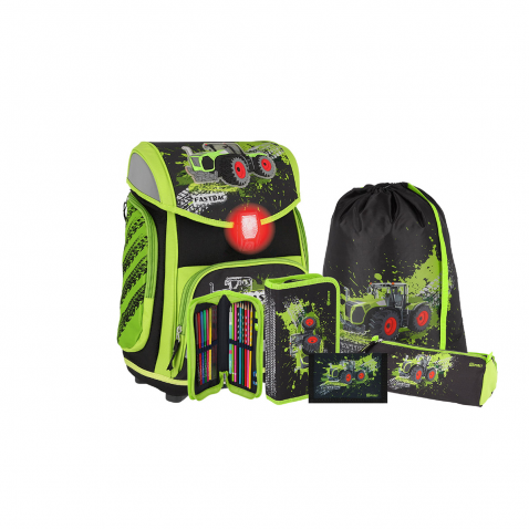 Iskolatáska Spirit MAXX Traktor SZETT