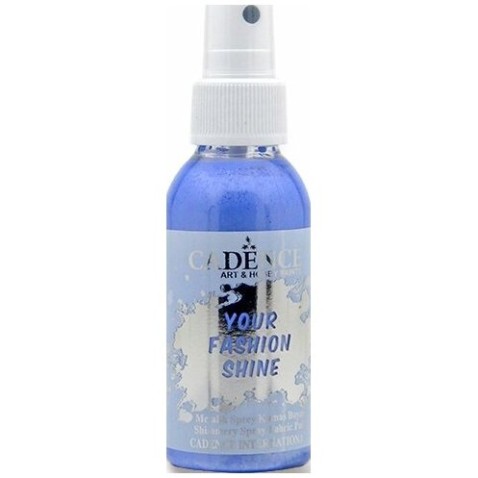 Cadence Your Fashion Shine textilfestékek kék 100ml spray