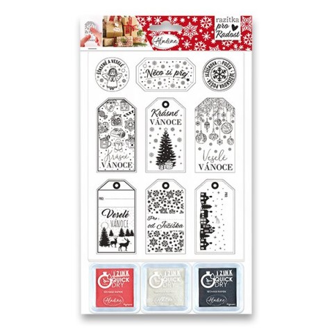 Bélyegzők Aladine Stamp With Love  - karácsonyi címkék