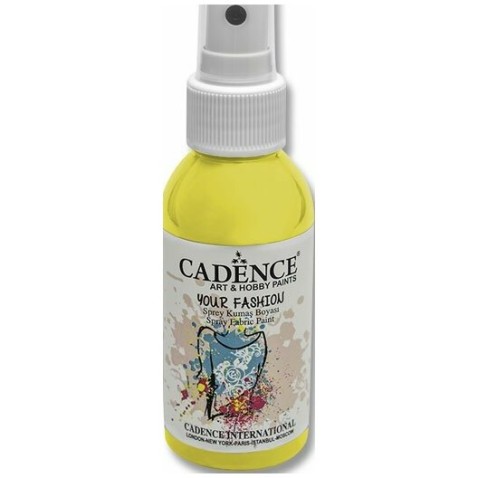 Textilfesték Cadence Your Fashion sárga 100ml spray