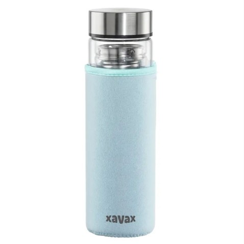 Xavax üvegpalack, 500 ml, szűrővel és neoprén borítással