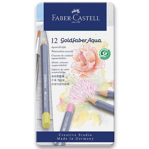Faber-Castell Goldfaber Aqua Pasztell 126db-os  akvarell színes ceruza készlet