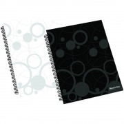 Twin wire blokk A4-es laminált NEO COLORI Black and White fehér