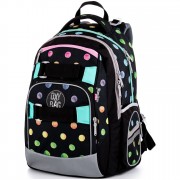 OXY Style Mini Dots iskolai hátizsák és kulcstartó ajándékba