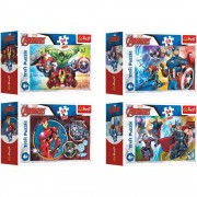 Minipuzzle 54 darab Bosszúállók / Hősök 4 faj