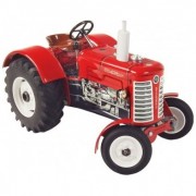 Traktor Zetor 50 Szuper piros kulcsfémnél 15cm 1:25