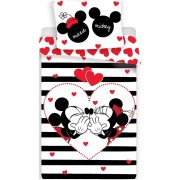 Mickey and Minnie Stripes pamut ágyneműhuzat
