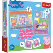 Puzzle 2in1 + memória Peppa / Peppa Pig