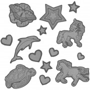 Fényvisszaverő matricák Step by Step, ezüst