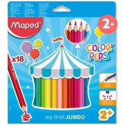 MAPED Jumbo háromszögletű színes ceruza 18 db.