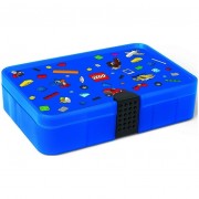LEGO Iconic tárolódoboz rekeszekkel - kék