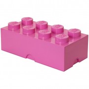 LEGO tároló doboz 8 rózsaszín