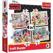 Puzzle 4in1 Minnie a Disney barátaival