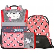 BAAGL iskolai szett Zippy Doggie iskolatáska + tolltartó + tornazsák