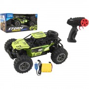 Autó RC buggy off-road zöld 22cm