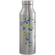 Szigetelt, rozsdamentes acél kulacs 0,56 l, kék-sárga színű