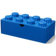 LEGO 8 íróasztalos doboz fiókkal - kék