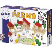 Detoa fa építőjáték Farm 100db