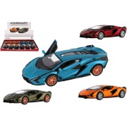 Autó Kinsmart Lamborghini Sián FKP 37 fém/műanyag 13cm 4 szín visszahúzható