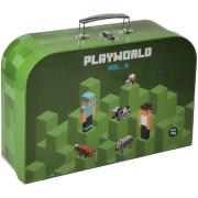 Laminált bőrönd Playworld 34 cm