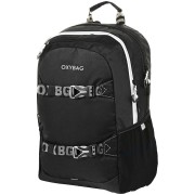 OXY Sport Black & White felsős iskolatáska, háítizsák, kulcstartó ajándékba