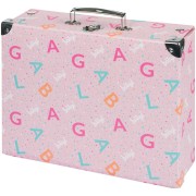BAAGL Logo - rózsaszín összecsukható bőrönd