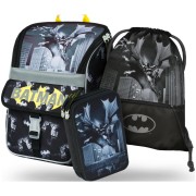 BAAGL Zippy Batman Dark City iskolatáska SZETT és tornazák ajándékba