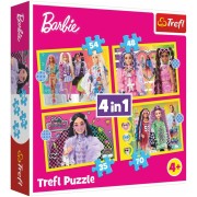 Trefl Puzzle 4 az 1-ben Barbie boldog világa