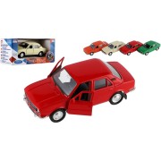 Autó Welly Skoda 105L fém/műanyag 11cm 1:34-39 szabadonfutó 4 színben