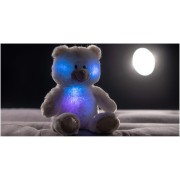 Álmodozó fehér plüss maci 40cm elemes, fénnyel és hanggal