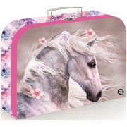 Romantikus ló lamino bőrönd 34 cm