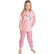 Gyermek pizsama Bettymode Egyszarvú pink