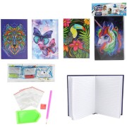 Kreatív gyémánt napló szett öntapadós gyémántokkal 4 típus