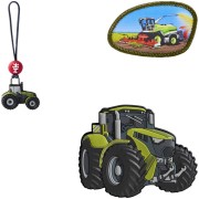 MAGIC MAGS Zöld Traktor Jimmy képek GRADE, SPACE, CLOUD és 2in1 iskolatáskákhoz
