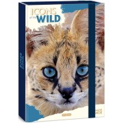 A4-es jegyzetfüzet doboz Icons of the Wild - Serval