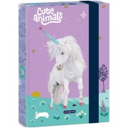 A5 Cute Animals - egyszarvú füzettartó box