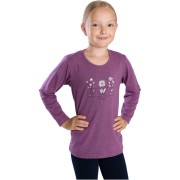 Bettymode FLOWERS VIOLET hosszú ujjú gyerek póló