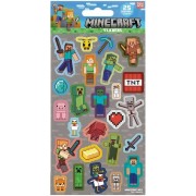 Minecraft matricák szürke színben 25 db