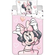Kislány babaágynemű szett Minnie Blush Pink