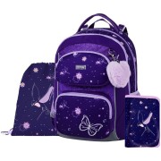 OXY JUMPER Flowers iskolatáska elsősöknek, 3 részes szett