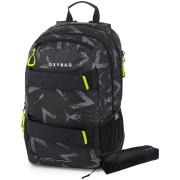 OXY Sport Abstract + etue diák hátizsák