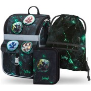 Iskolatáska szett Baagl Zippy Sárkányok